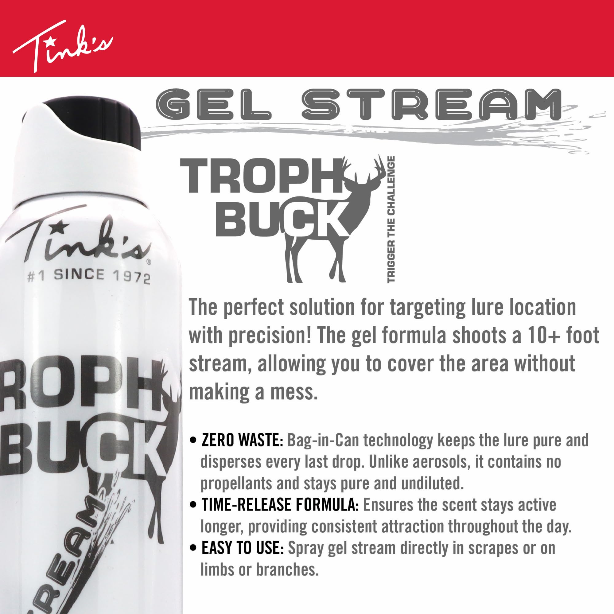 Brand heritage: TINK'S established in 1972 for deer scents and lures.