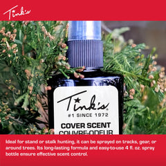 Tink's Cedar Cover Scent cedar aroma blends with cedar-filled areas for natural masking.