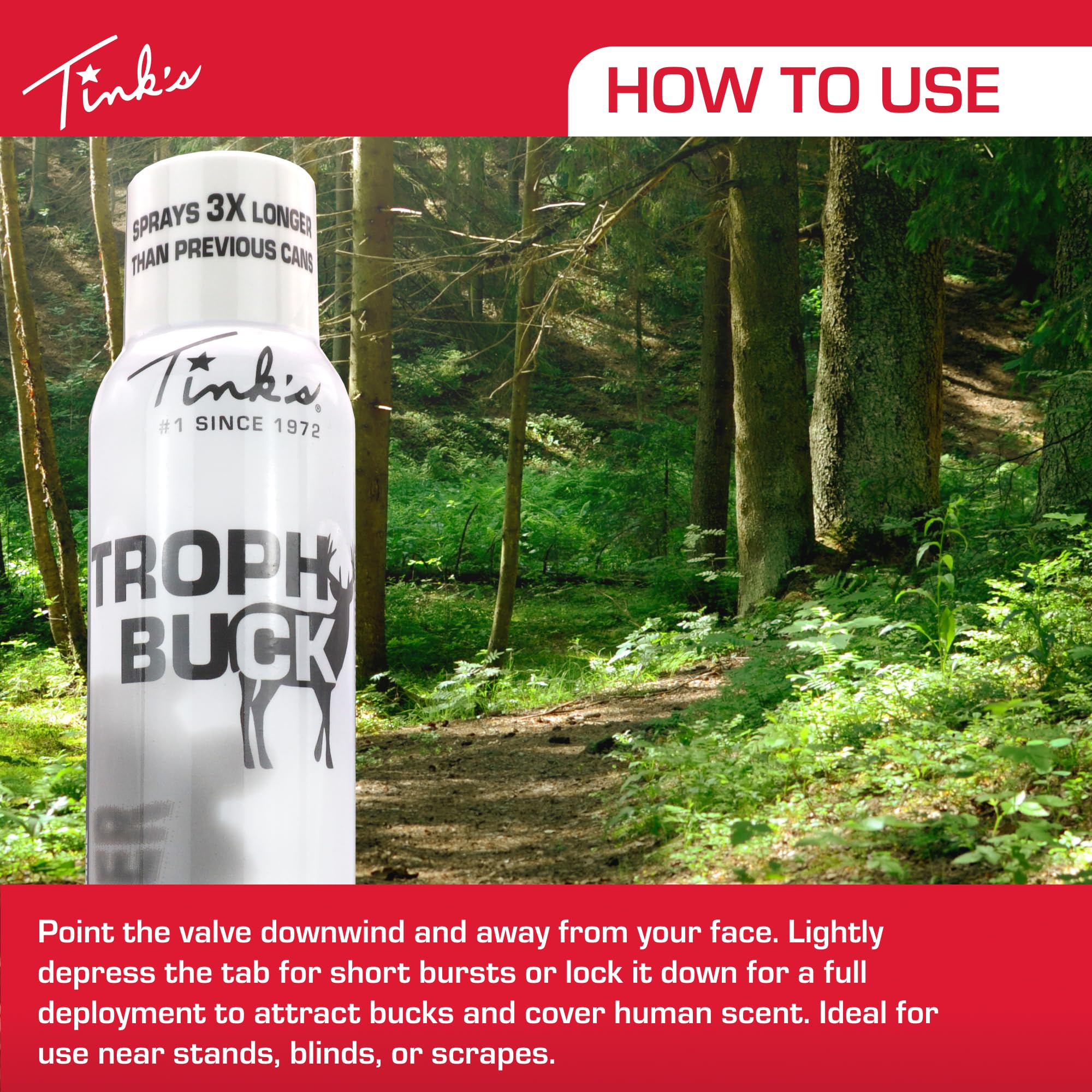 Deer shows interest to attractant in field using TINK'S Dominant Buck Fogger