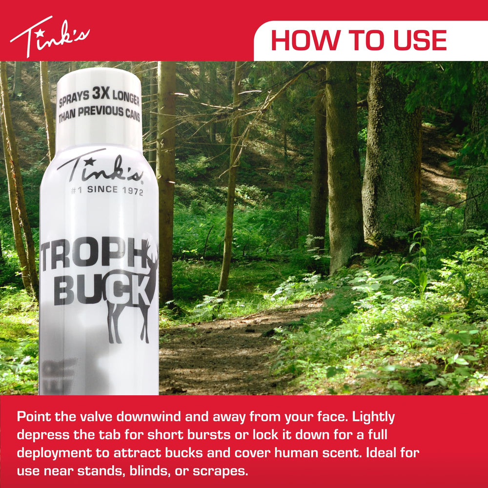 Deer shows interest to attractant in field using TINK'S Dominant Buck Fogger