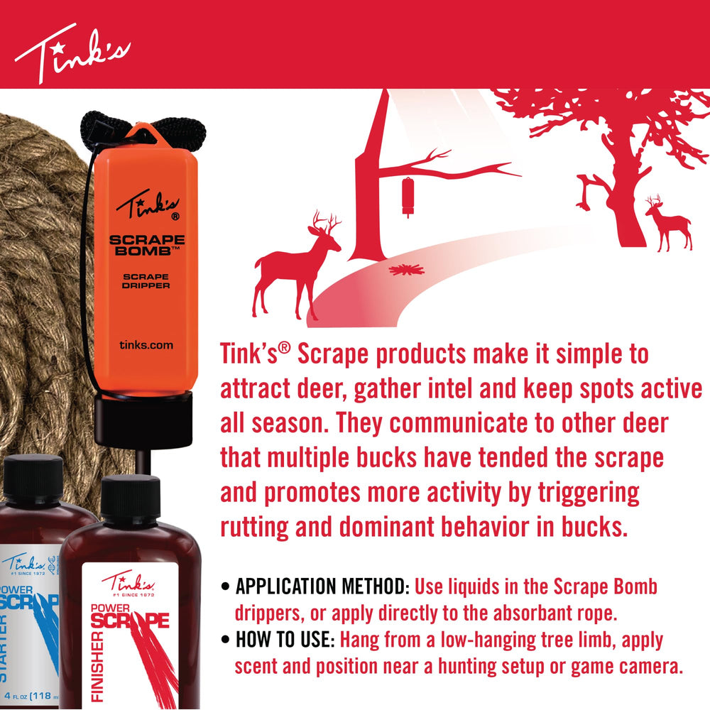Tink's Doe-in-Rut formula bottle boosts rut attraction during the season.