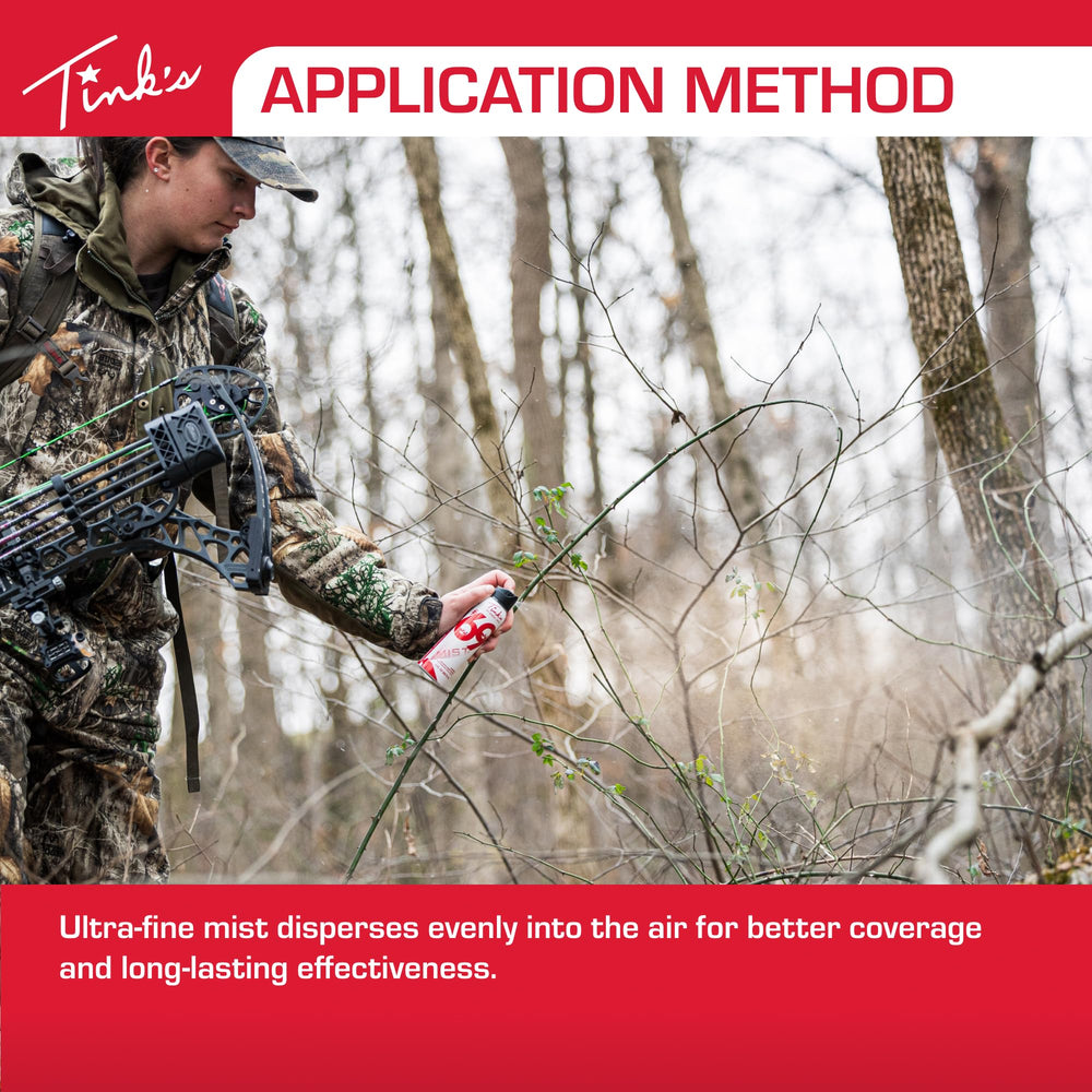 TINK'S Doe-in-Rut urine lure used at a hunting stand or blind for attractant.