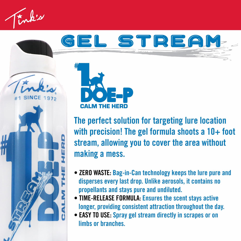 Brand heritage: TINK'S since 1972 for deer lures.