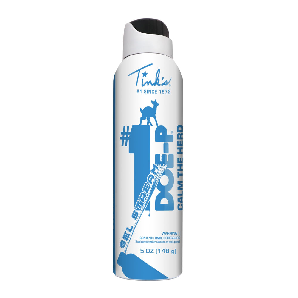 TINK'S Doe-P calming gel spray, attract deer without aggression.