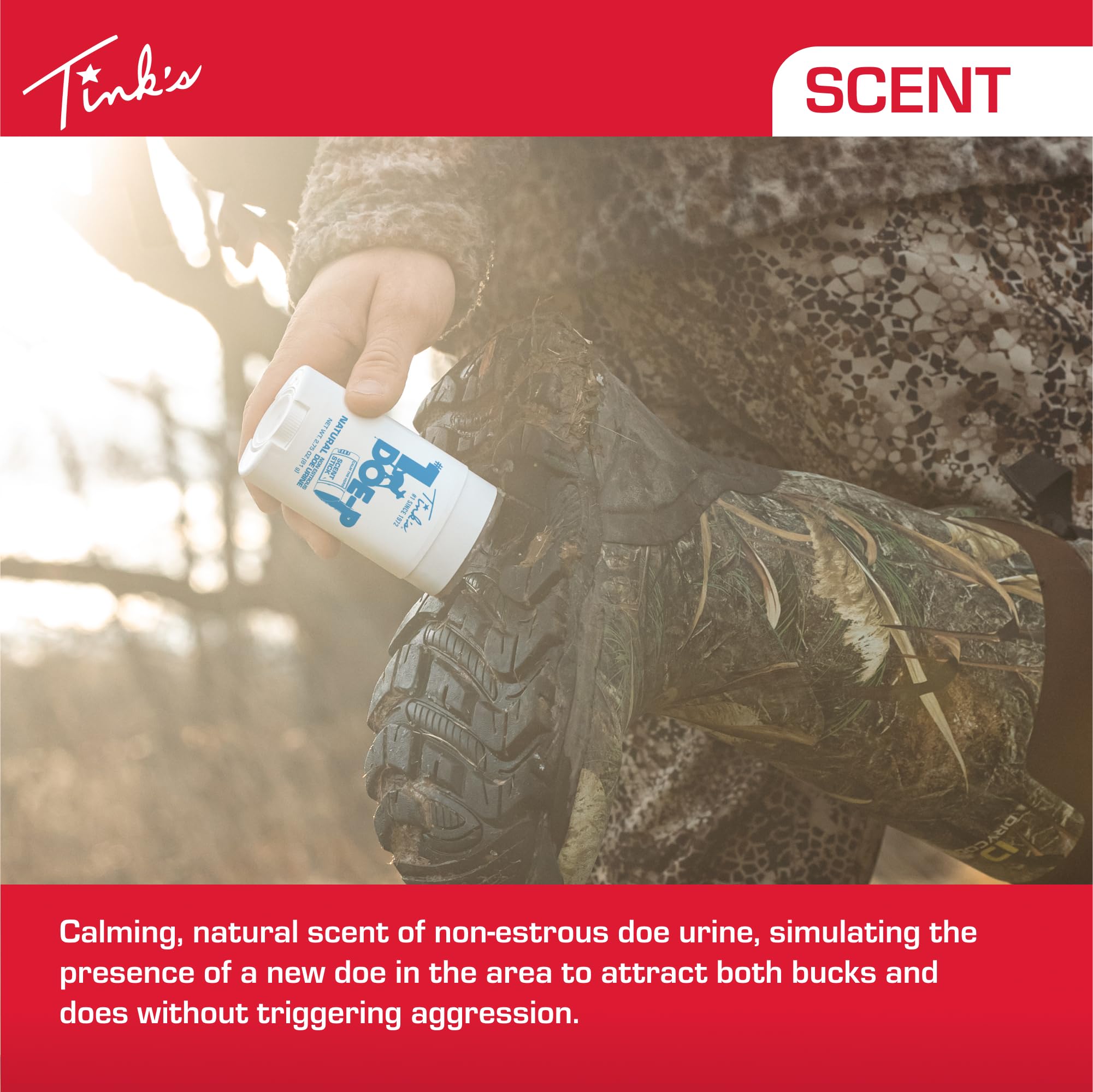 Boots coated with scent to create an inviting trail around stands