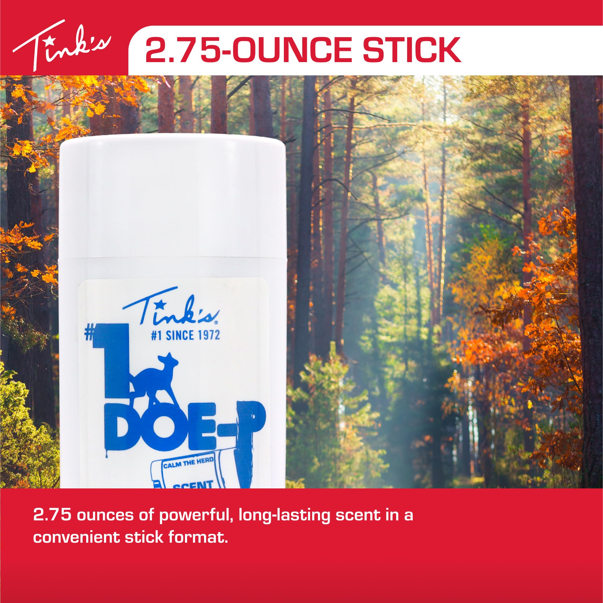 Portable 2.75-ounce stick ideal for all-season hunts