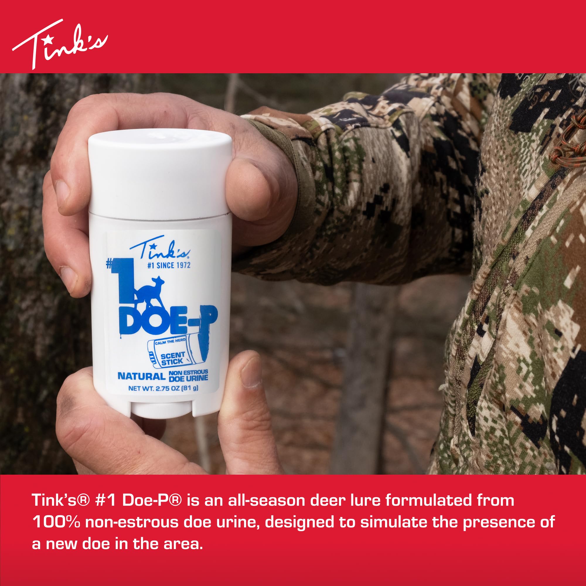 Close-up of Tink’s Doe-P wax-based formula for mess-free application