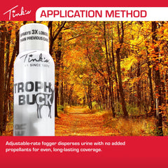 TINK'S Fogger product label design highlighting trusted deer scent brand