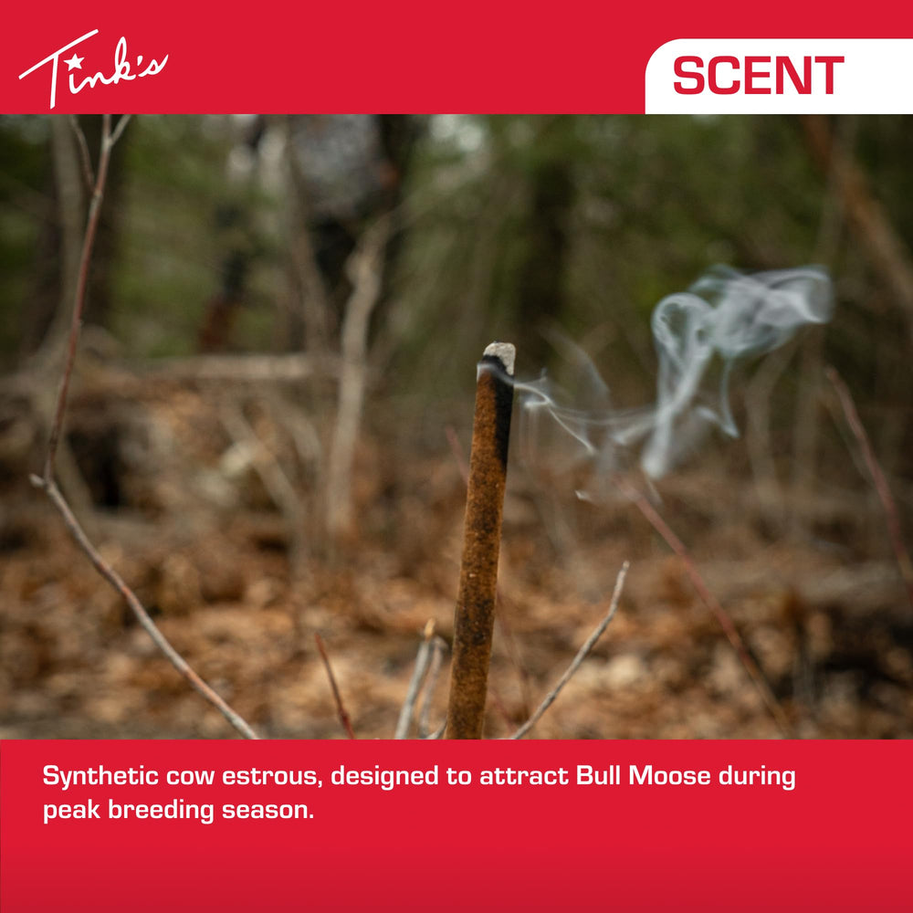 End-lit Tink’s Smokin’ Stick smolders to create a lingering scent trail