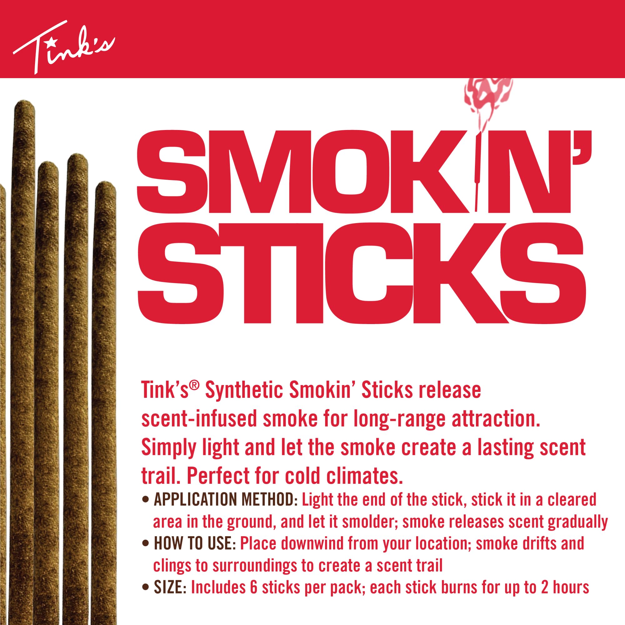 Tink’s Smokin’ Stick branding on packaging reinforces trusted lure