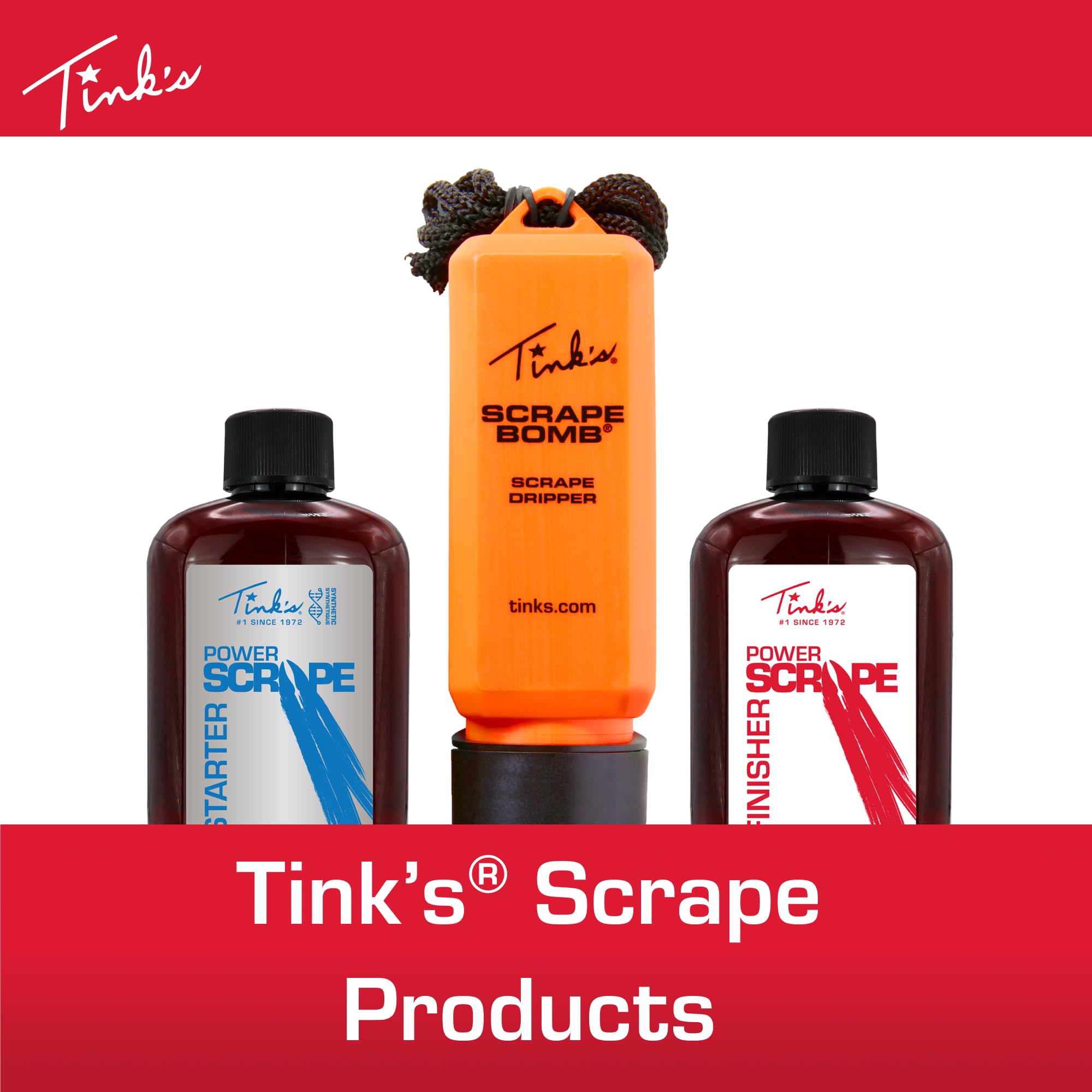 Tink's logo on the bottle reflecting decades of scent expertise