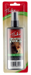 Tink's Red Fox Power Cover Scent bottle for hunting helps mask human odor and blend with surroundings.