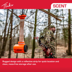 Tink's Scent Wick clearly shows lock cap for secure transport