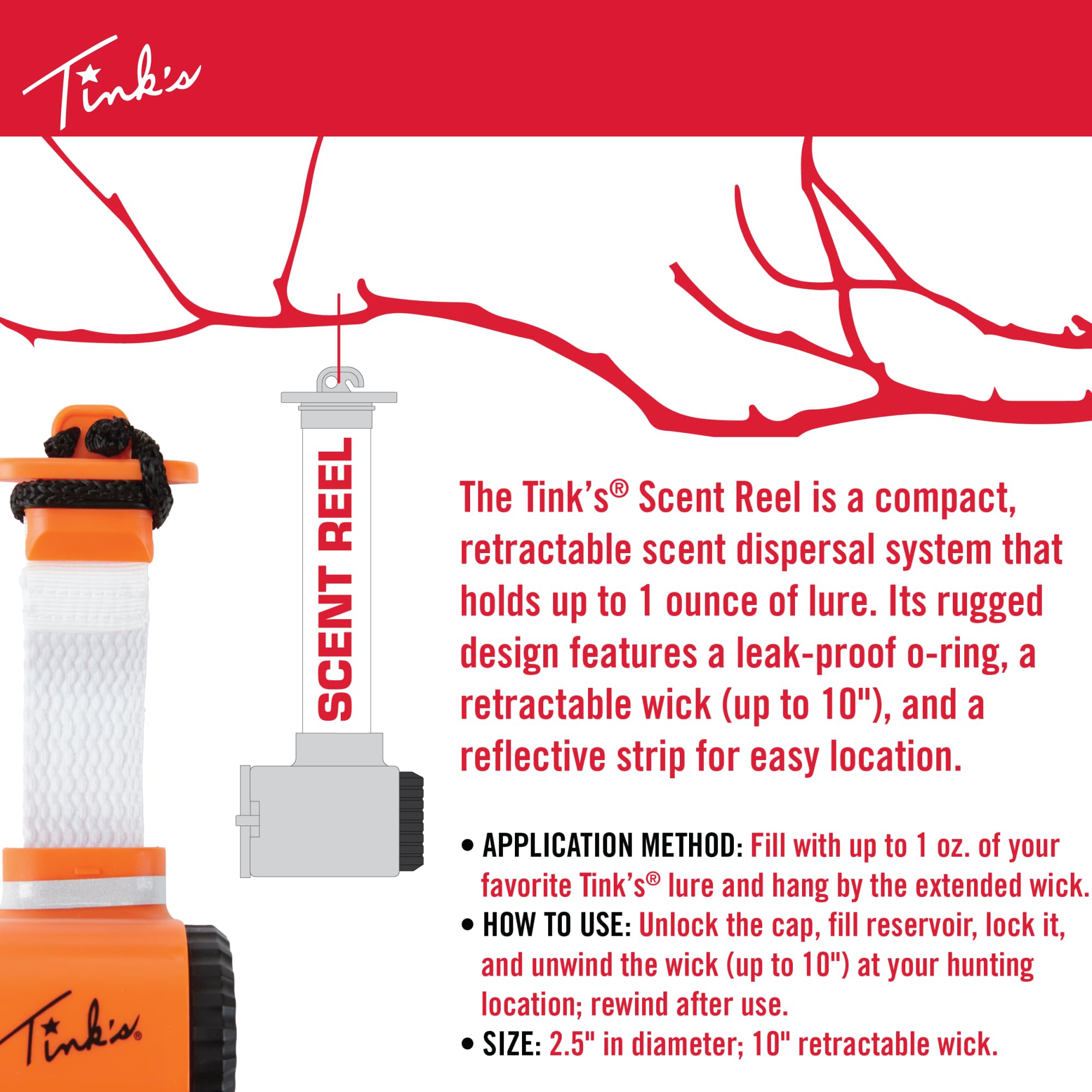 Winding wick back stores the device neatly after use