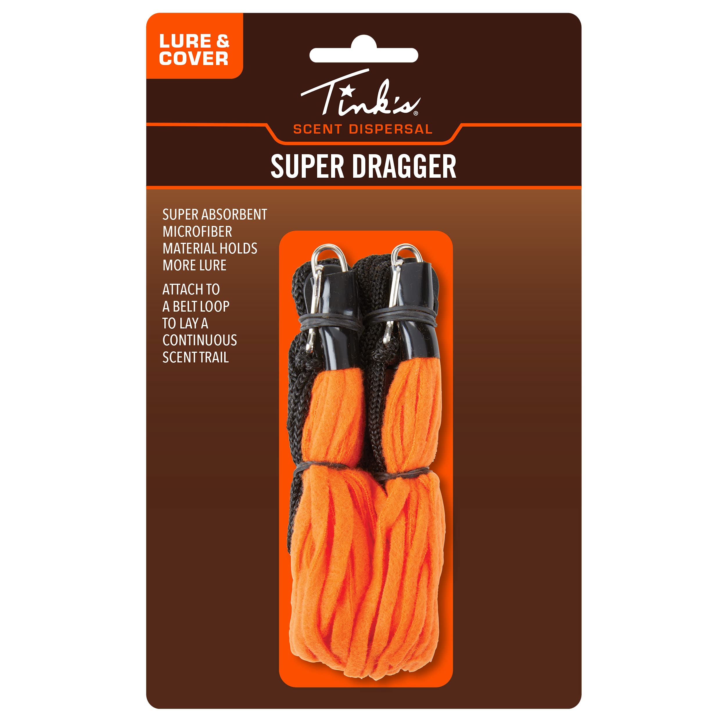TINK'S Super Draggers 2pk orange packaging for compact lure storage