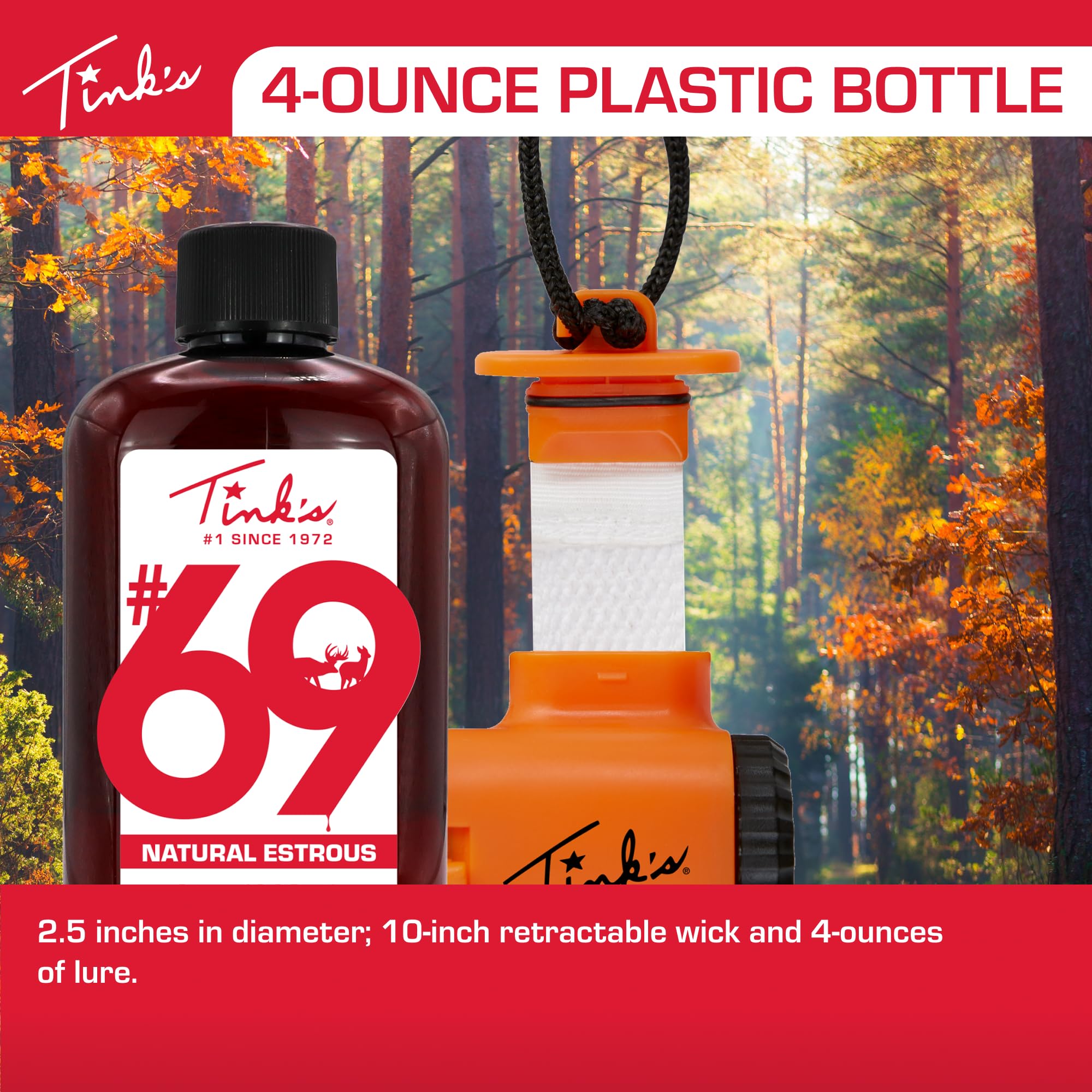 Tink's woods scent creates rut-like cues to encourage deer movement.