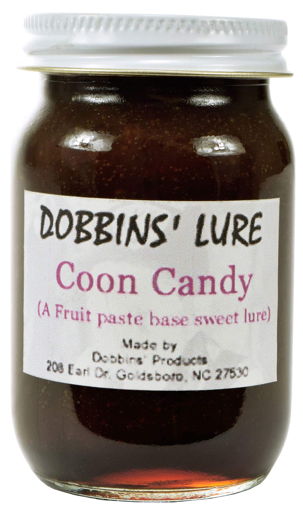 TINRIEF Dobbins Coon Candy Lure 1oz attracting raccoons in outdoor settings