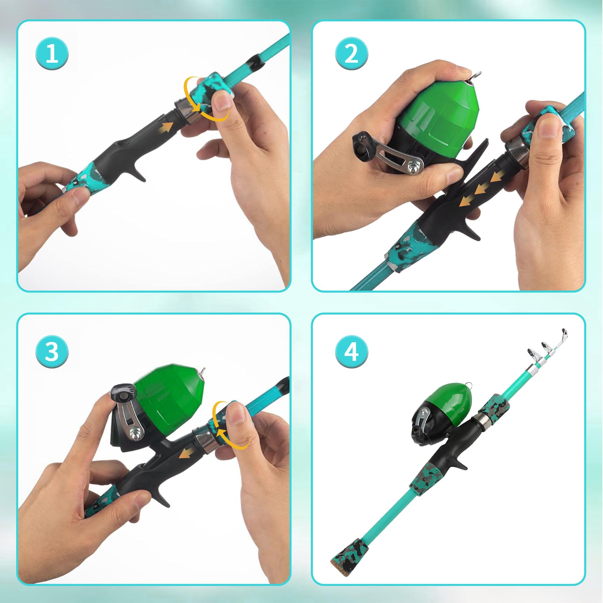 TinyUnicorn soft casting plug image highlights kid-friendly casting control and easy practice.