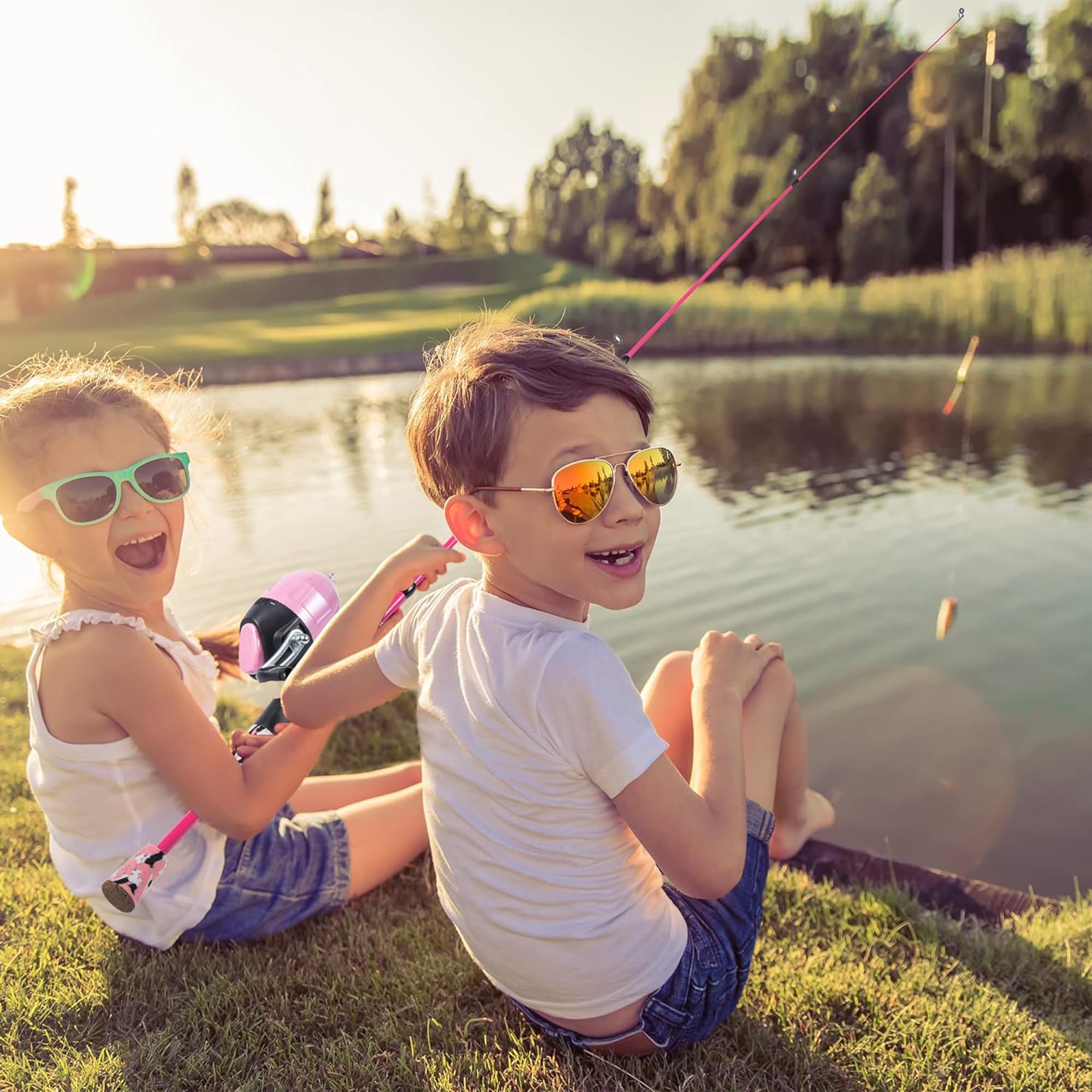 TINYUNICORN reinforced grip handle enhances control for confident young anglers