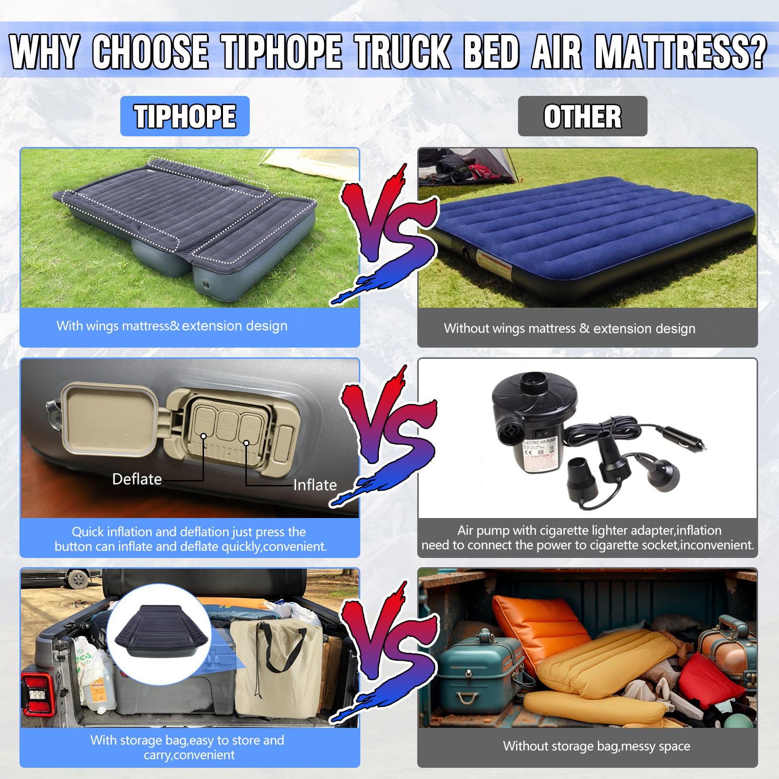 TIPHOPE versatile use in tents, trucks, and living spaces