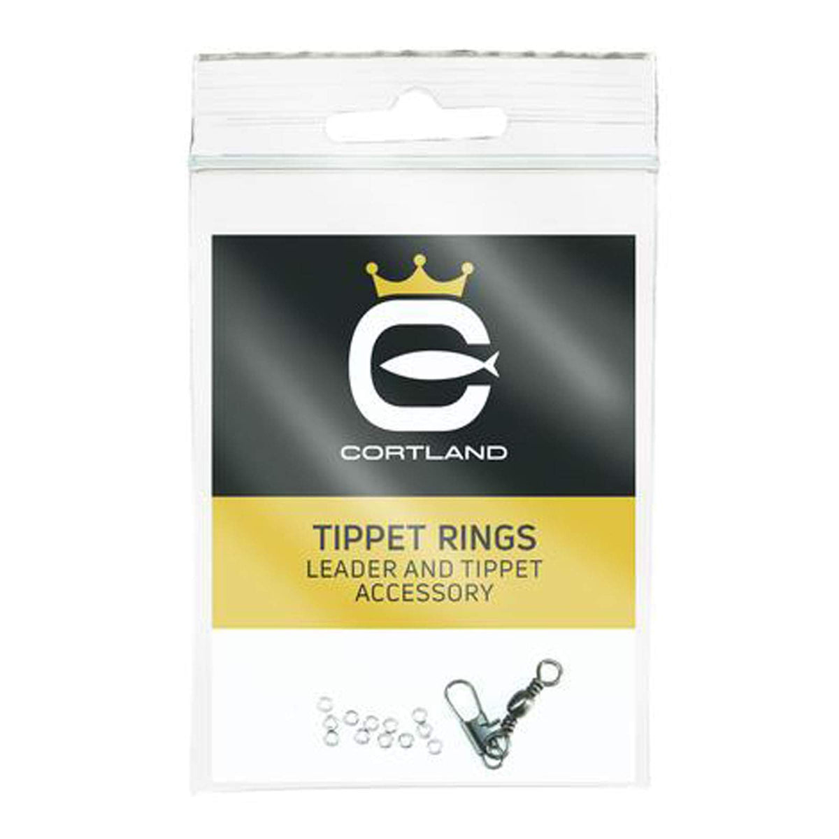 Tippet rings in nickel black finish