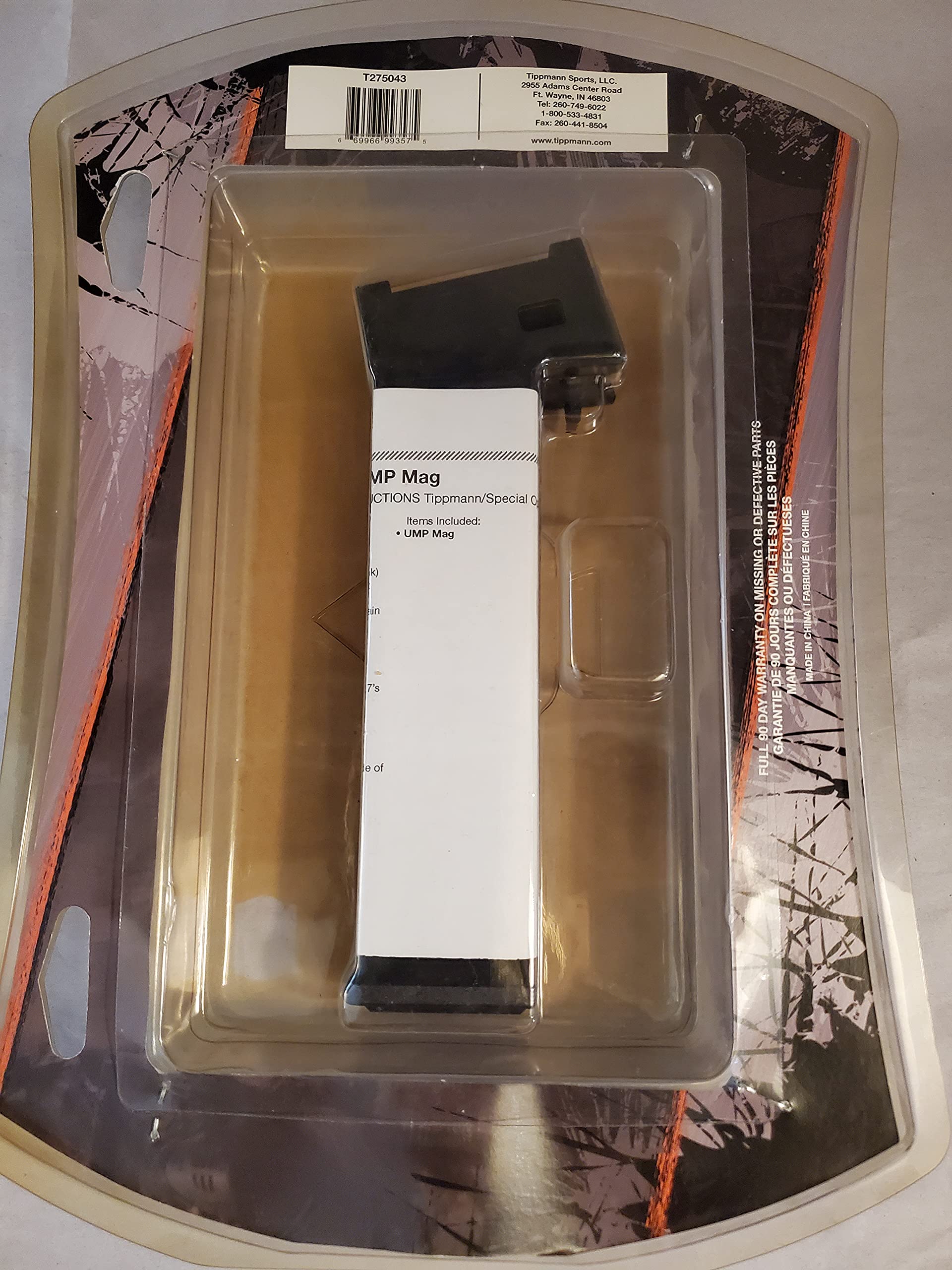 Tippmann UMP magazine with push-button release for quick reloads