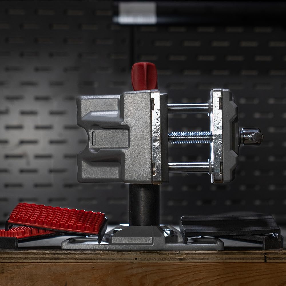 Ergonomic tensioning and friction control on Tipton Best Gun Vise 360
