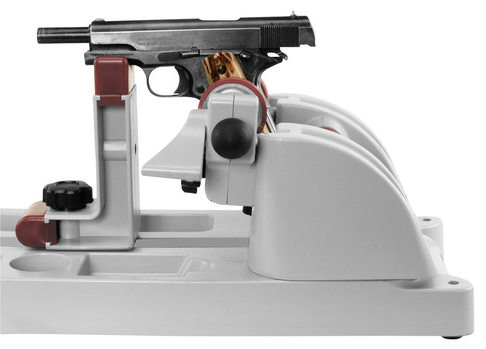 Vise with flat and round bottom compartments for bottles and parts