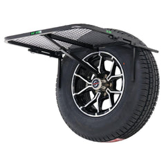 Tire Table lightweight aluminum design offers easy transport and rugged durability.