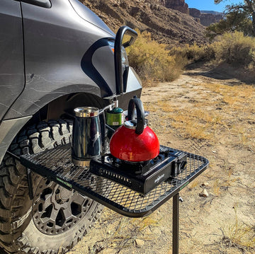 Tire Table Medium Aluminum ready for travel and on-the-go work