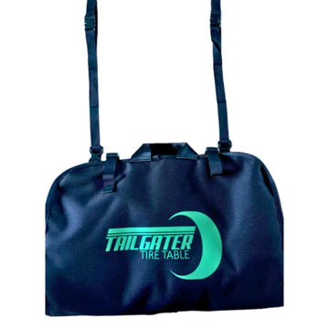 Tire Table sturdy handles and buckles for easy carrying on the go