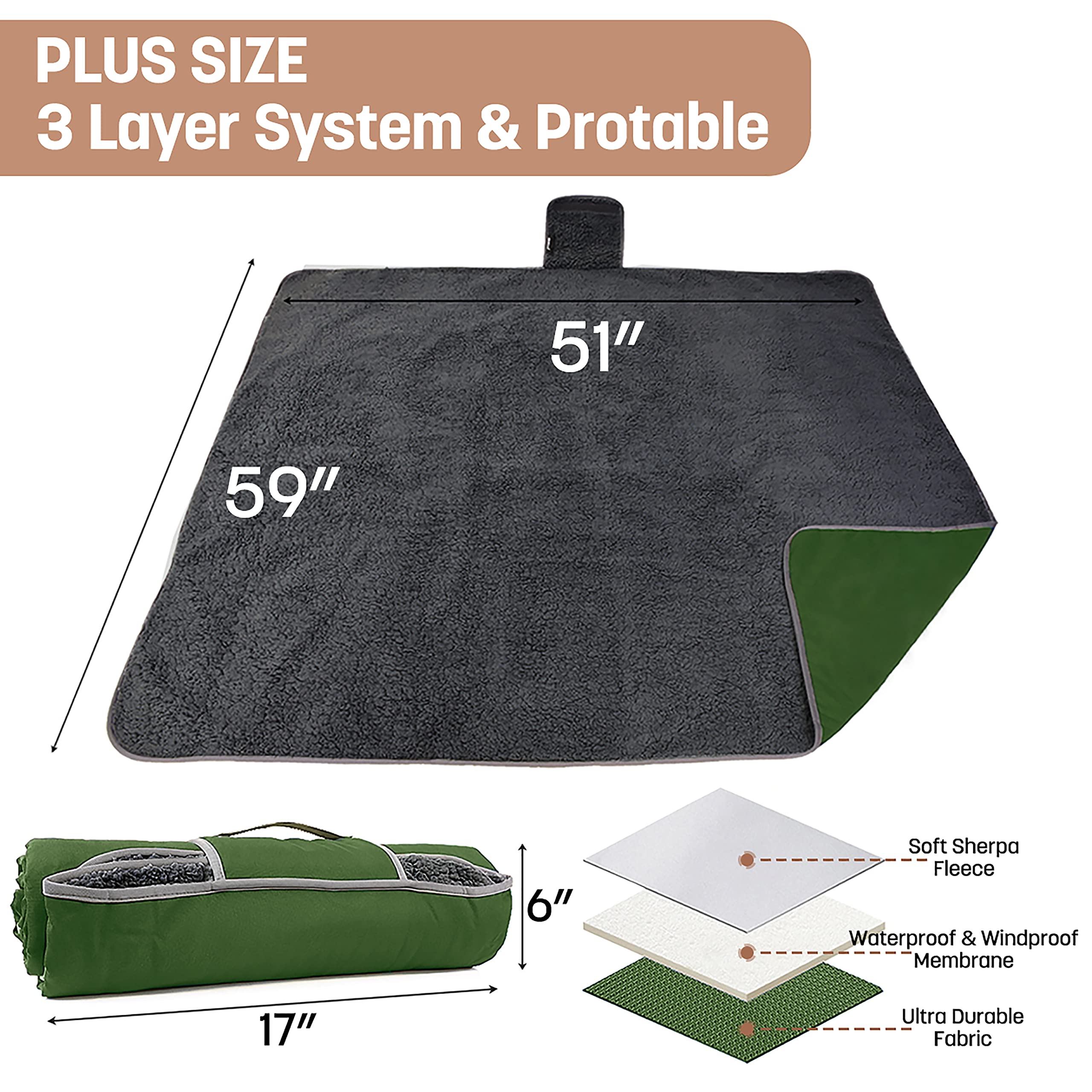 Tirrinia blanket stadium windproof use on breezy days for comfort.