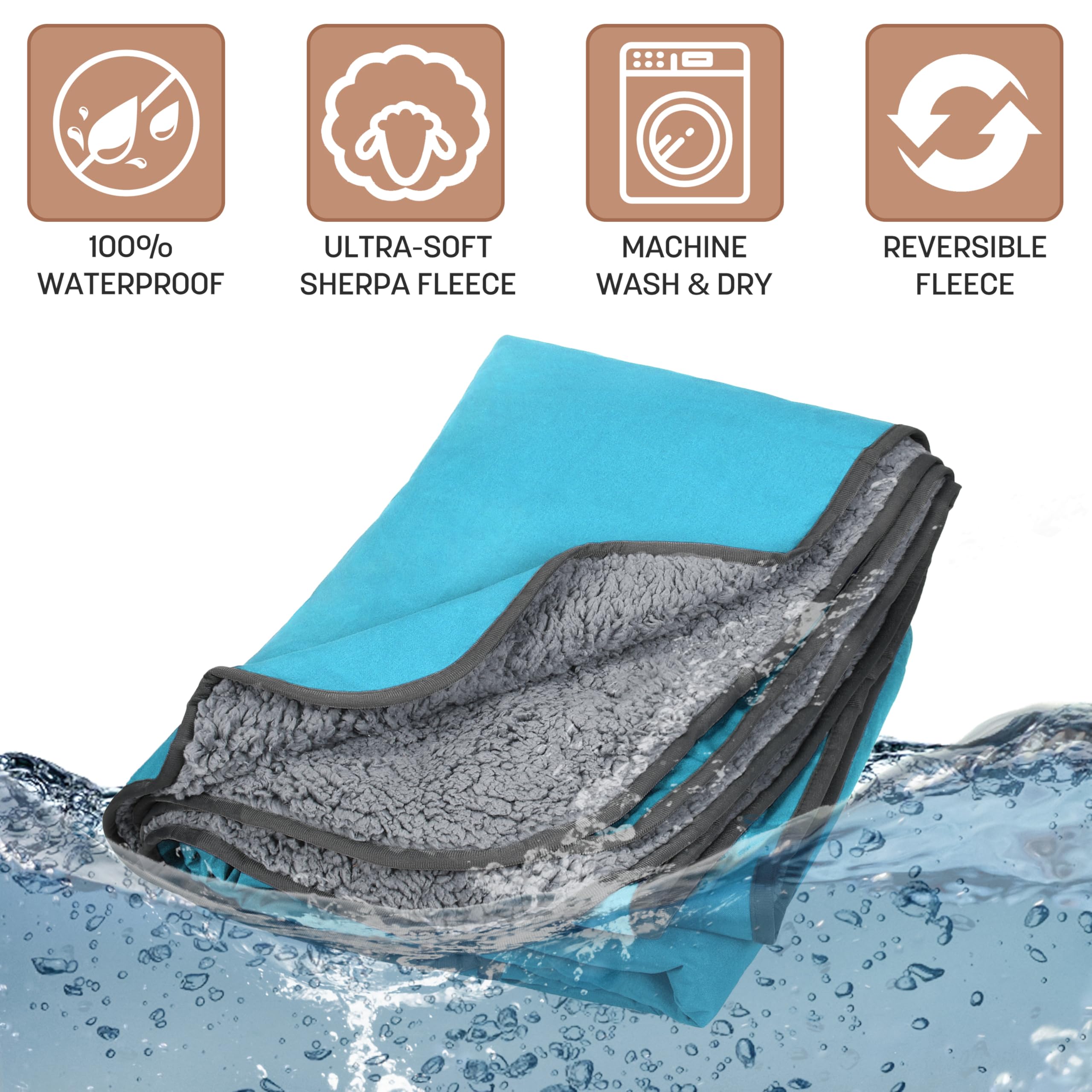 Tirrinia blanket tucked in a car emergency kit for emergencies.