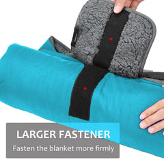 Tirrinia car blanket in compact roll for emergency warmth.