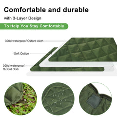 Tirrinia lightweight travel blanket ready for hiking and camping adventures.