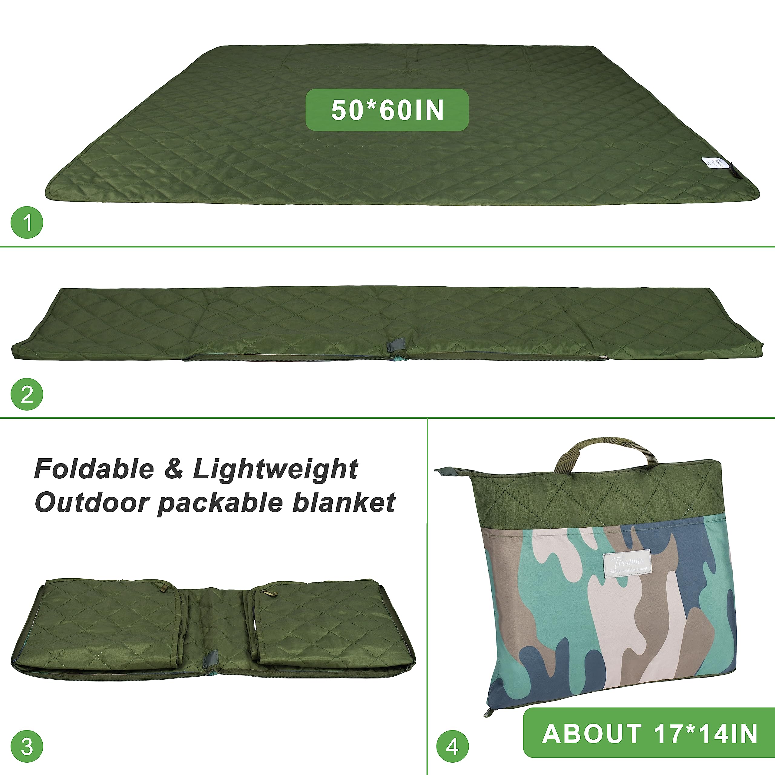 Tirrinia outdoor blanket laid on a lawn for a casual picnic setting.