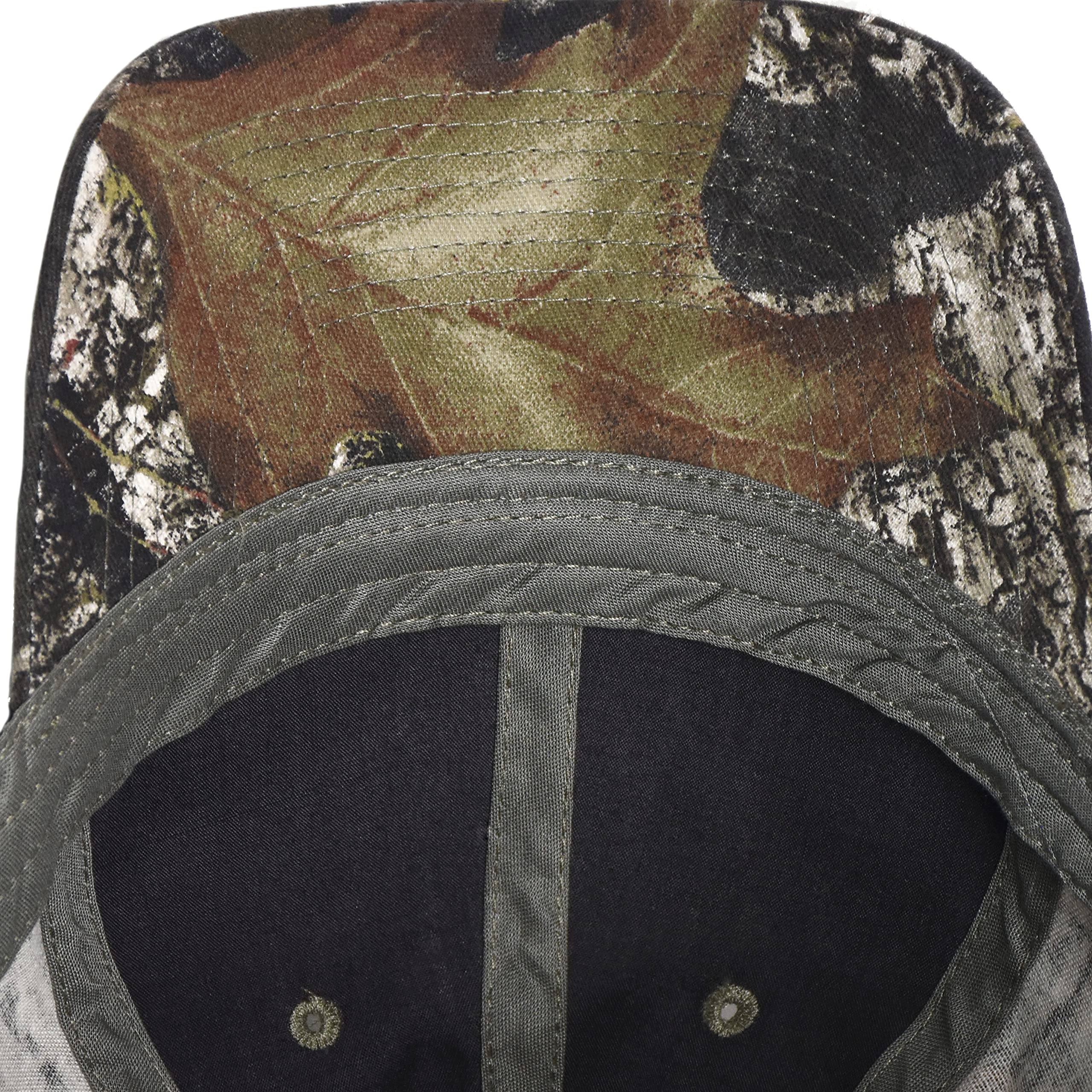 Tirrinia six-panel crown provides structured, durable fit.