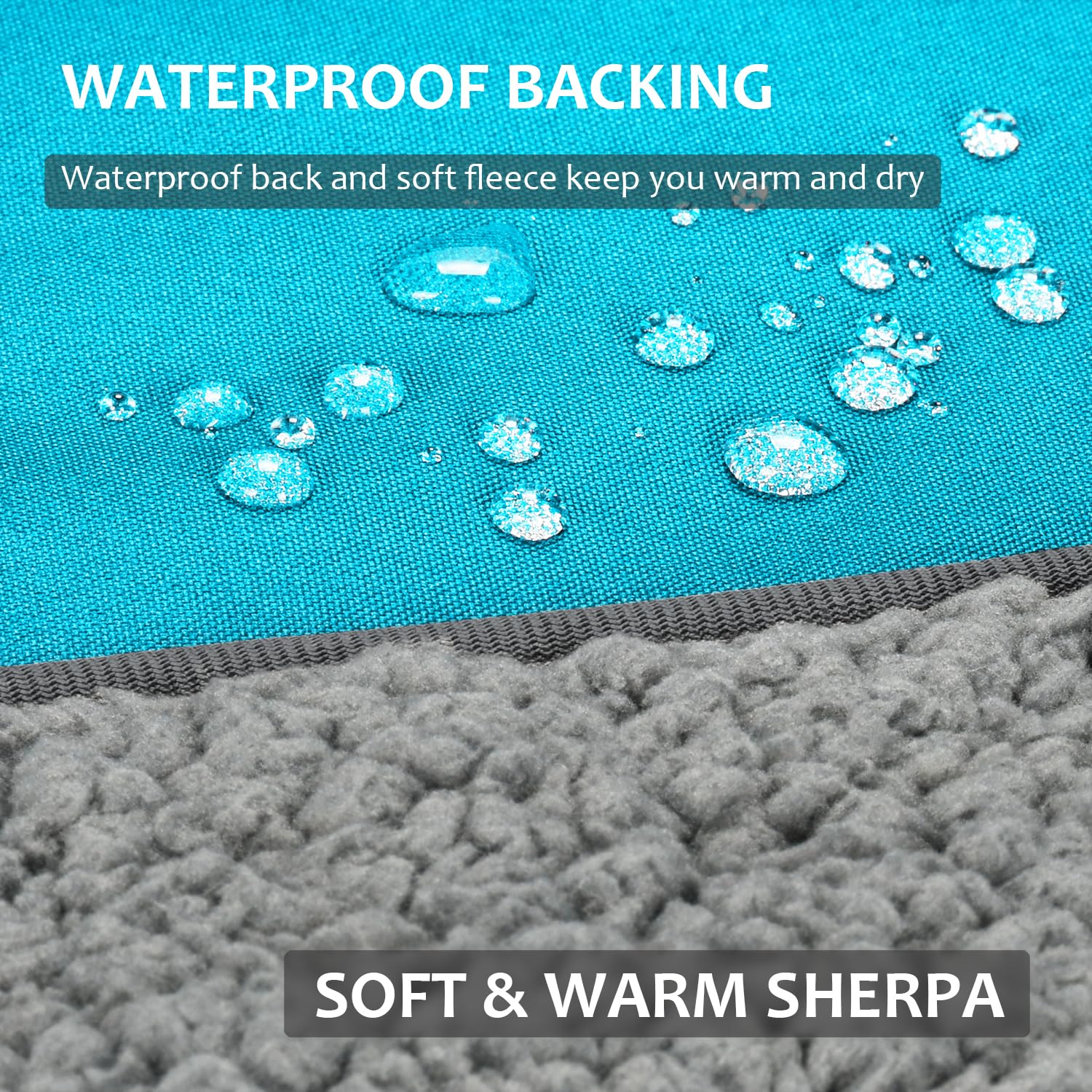 Tirrinia stadium blanket with sherpa fleece delivers cozy warmth at events.