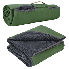 Tirrinia waterproof blanket backside view demonstrates windproof protection outdoors.