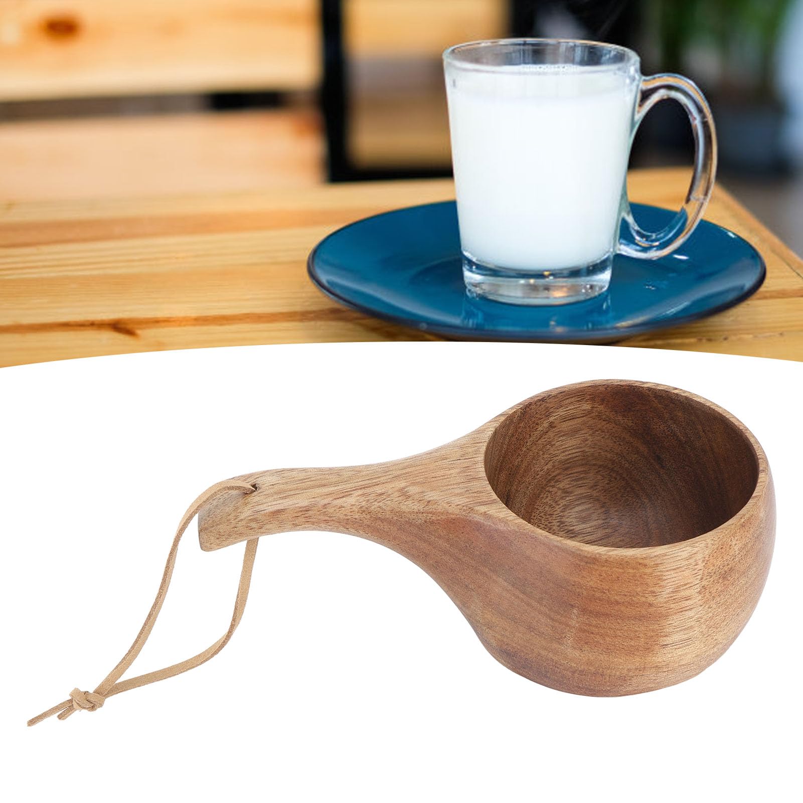 Tissting Kuksa ready for camping adventures with a compact, travel-friendly form.