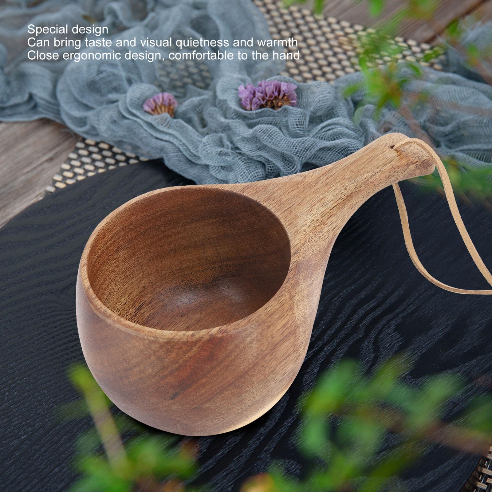 Tissting Kuksa ideal for coffee or tea on camping and hiking trips.
