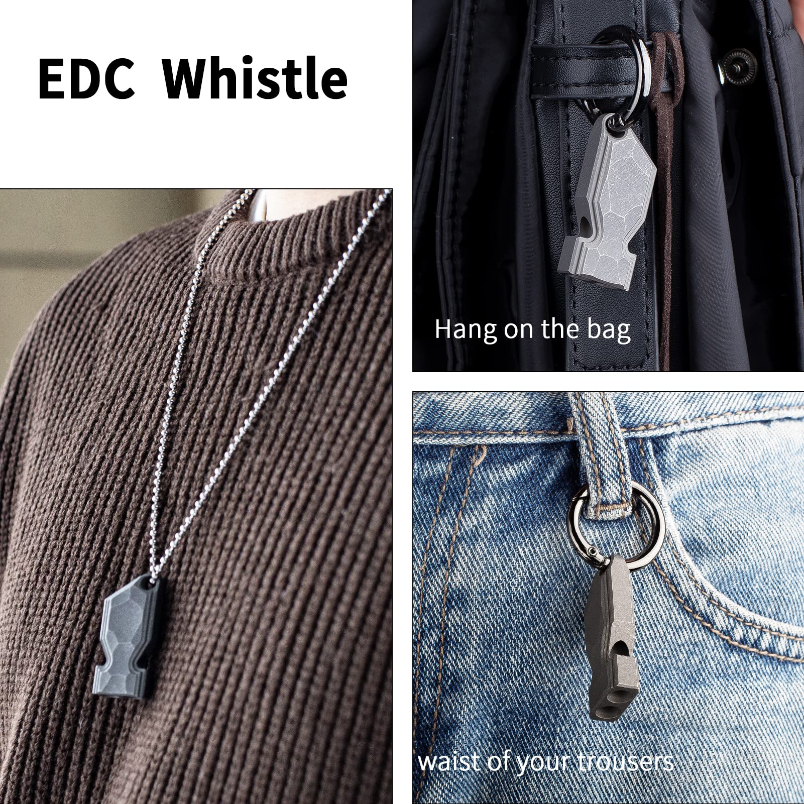 TISUR Necklace pendant demonstrates convenient wearable option for easy access.