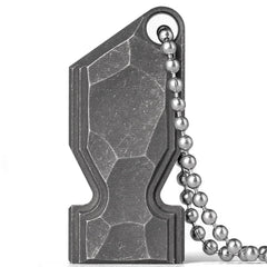 TISUR Titanium Emergency Whistle necklace shows wearable signaling and style.