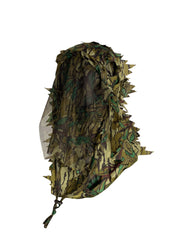 Titan 3D leafy face mask in Mossy Oak Greenleaf for woodland concealment during hunting