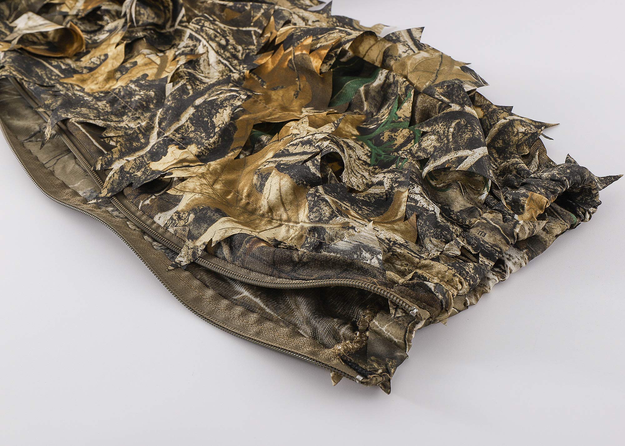 Titan 3D Leafy Suit packed inside compact zippered bag for easy transport.