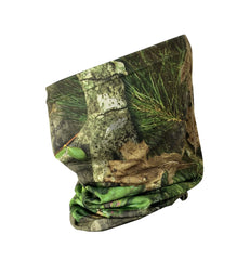 Titan 3D neck gaiter in Mossy Oak Obsession NWTF pattern for camouflage and UV protection.