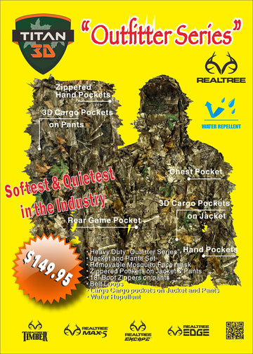 Titan 3D Outfitter face mask with double zipper for easy wear