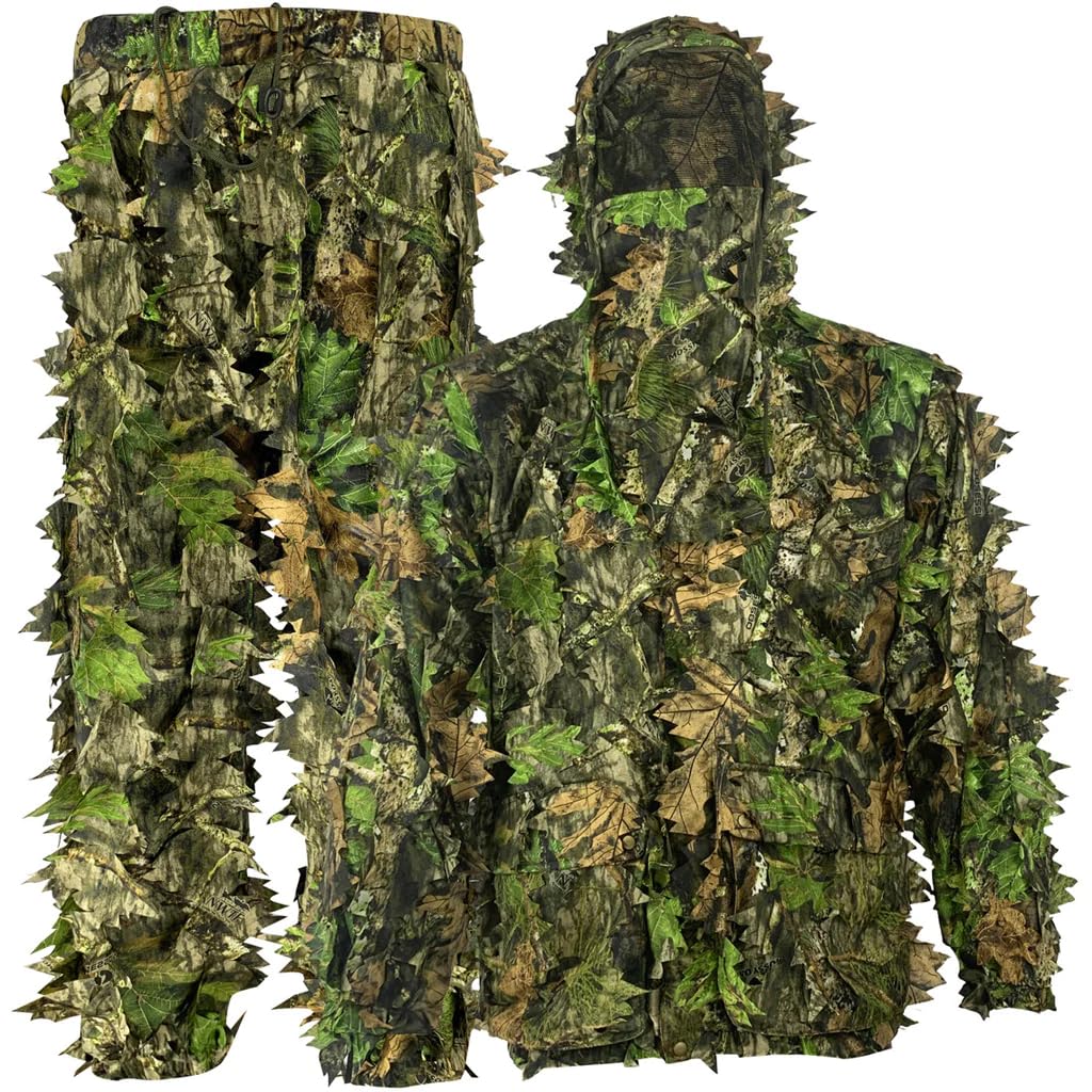 Titan 3D Outfitter Leafy Suit front view for woodland camouflage in dense brush