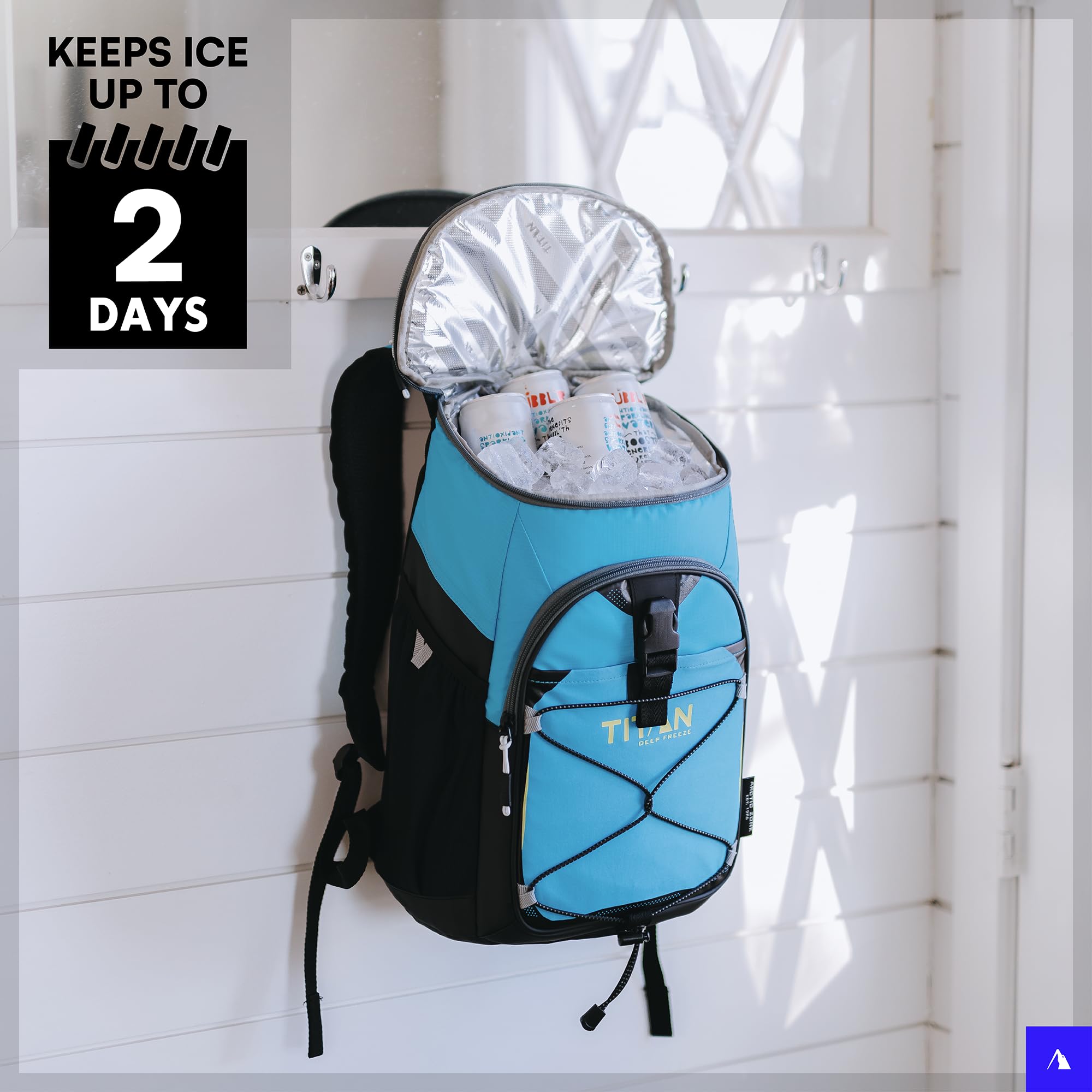 Titan Deep Freeze adjustable straps provide comfortable carrying.