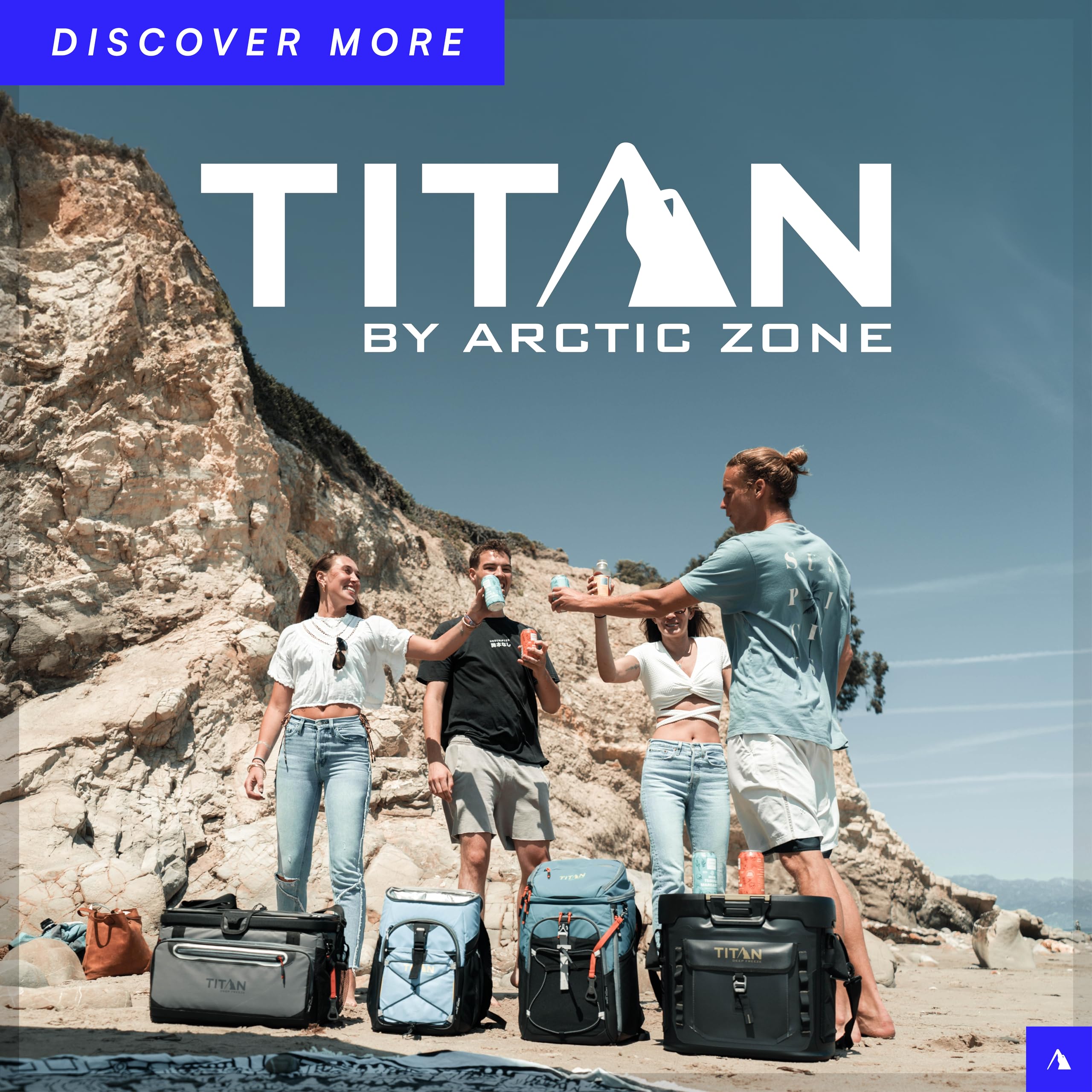 Titan by Arctic Zone cooler with Backsaver strap for easier carrying